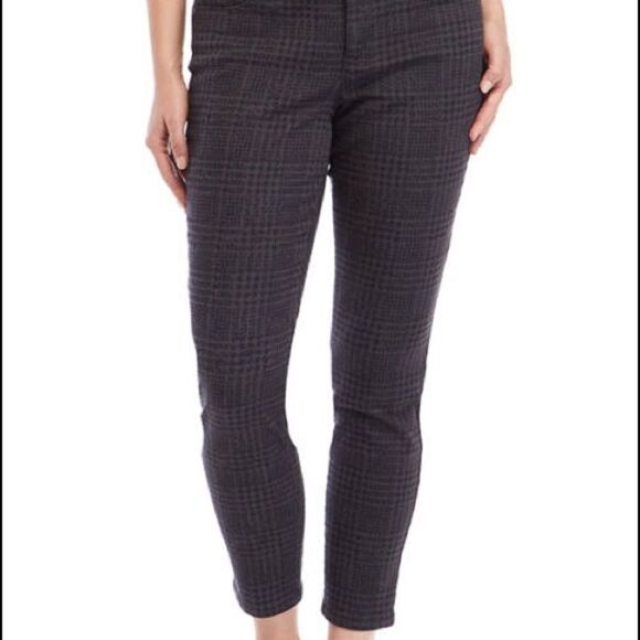 New Directions Sleek Sculpt Skinny Ankle Stretch Printed Jeans‎ Grey / Black 12R - Picture 1 of 16